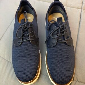 Nautica Wilberto Mens Dress Shoes Sz 9 Casual Navy Blue Lace-Up Oxford Sneakers